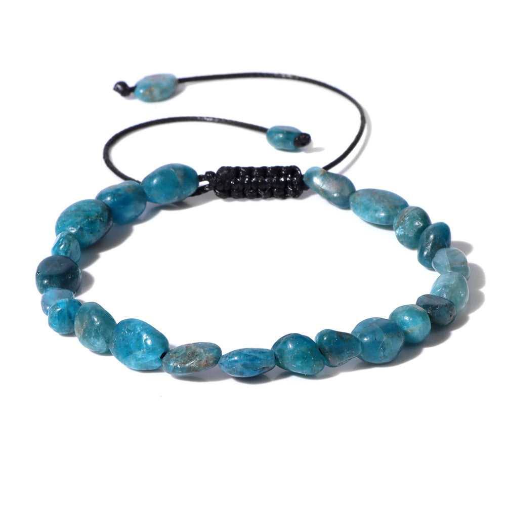 Natural Stone Traveling Irregular Beads Woven Bracelet 2943e129 cb09 42c8 a43e c9aea337234a