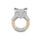 Baby Silicone Wood Ring Fox Baby Teether Molar Stick Toy 29491563747