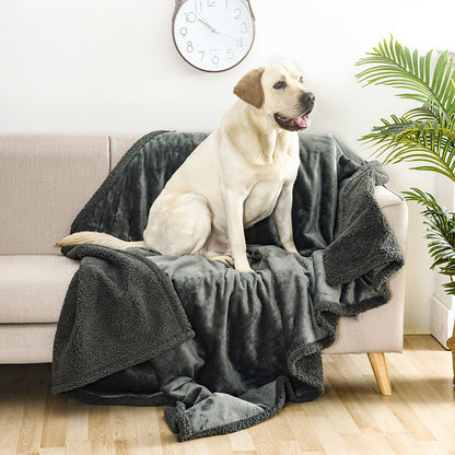 Flannel Cotton Wool Sherpa Thick Pet Blanket Dog Kennel 294eac12 2d98 4d0e be02 a39777909c44