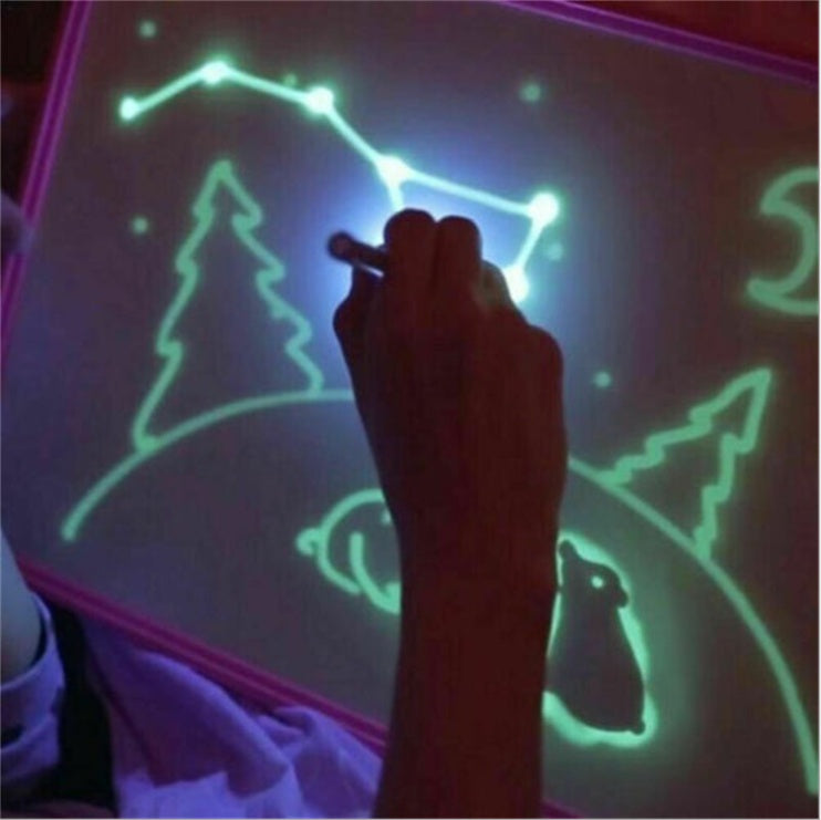 Educational Toy Drawing Pad 3D Magic 8 Light Effects Puzzle Board Sketchpad 2957971673030