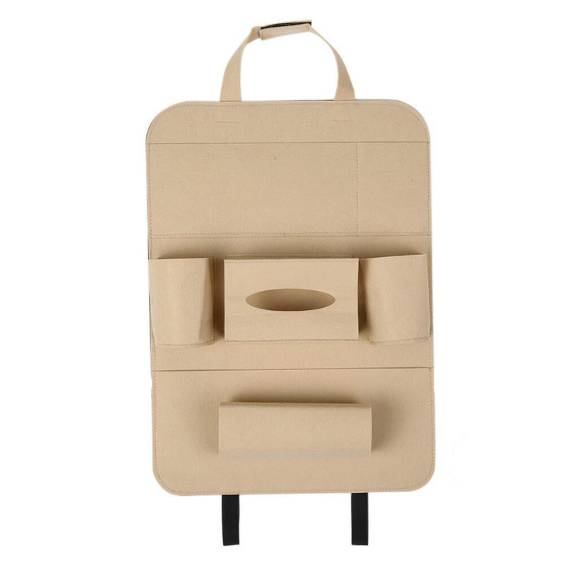 Auto Car Backseat Organizer Car-Styling Holder Multi-Pocket Seat Wool Felt Storage Multifunction Vehicle Accessories Bag 2962