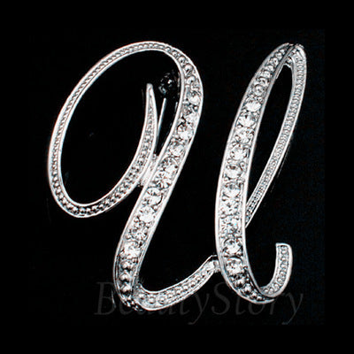 English letter brooch with diamonds 2963922321085