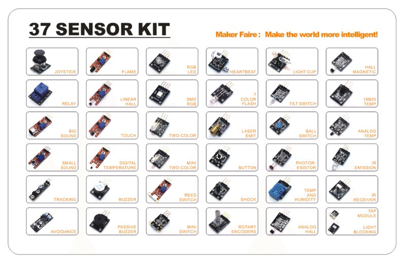 37 in 1 sensor kit 45 in 1 sensor - 图片 2