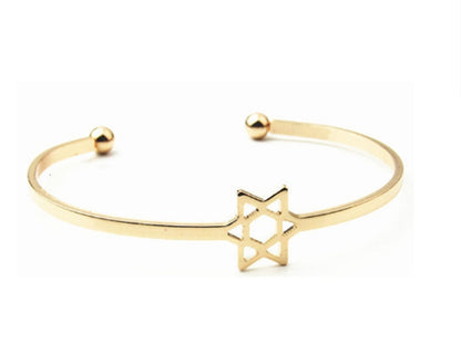 Women's Six-pointed Star Hollow Fashion Bracelet 29742ac5 0e65 4e87 8eb3 4a1b702fddeb