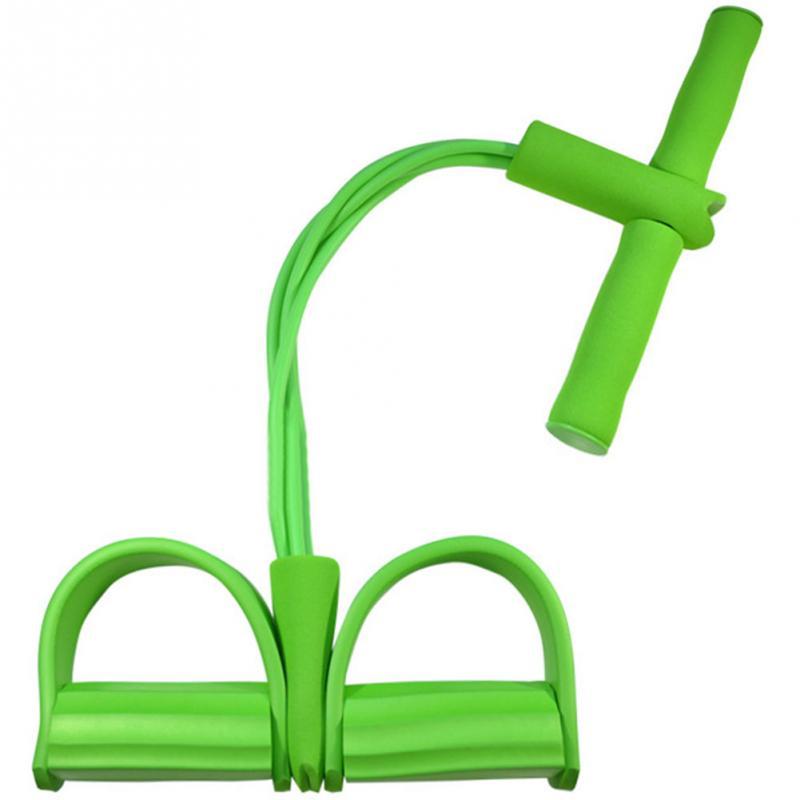Natural Latex Foot Pedal Elastic Pull Rope with Handle Fitness Equipment Bodybuilding Expander 29772196800767
