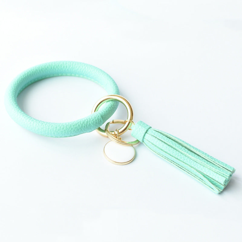 Pure Leather Tassel Pendant Bracelet 297f824f 5c99 440b 8119 b117511dc9ee