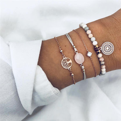 Bohemian Bracelets & Bangles Set Vintage Bead Boho Charm Bracelet For Women Jewelry Accessories Pulseras Mujer Bijoux Femme 2
