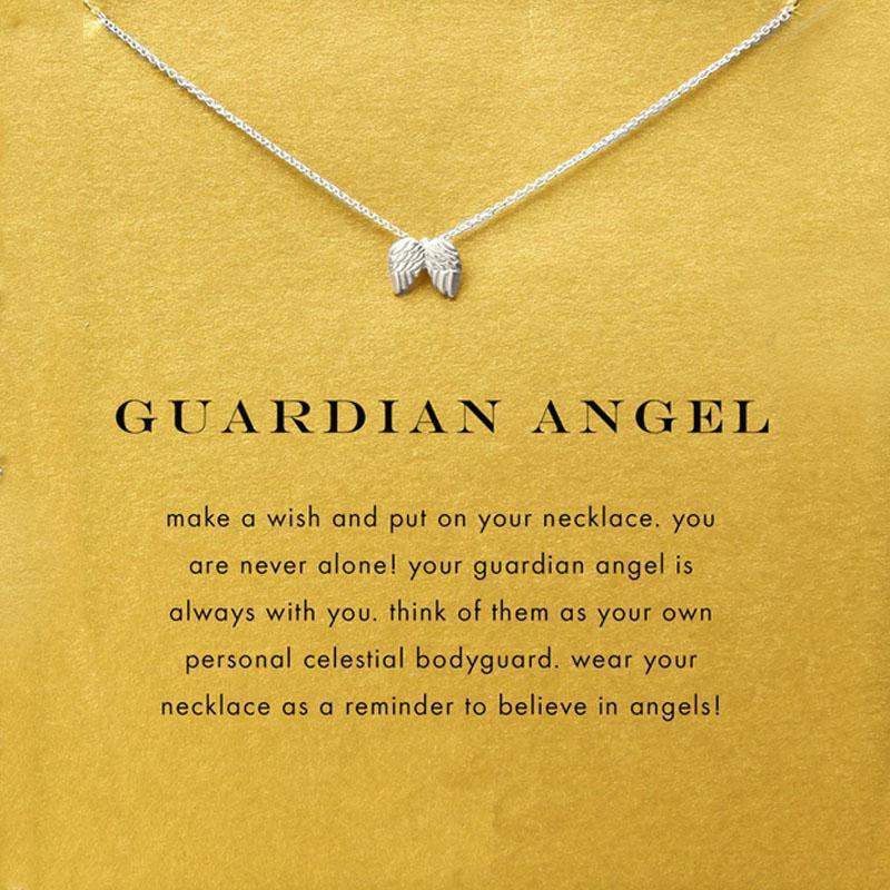Angel Wings Alloy Clavicle Explosion Shakes with Money Chain Pendant 298932040620