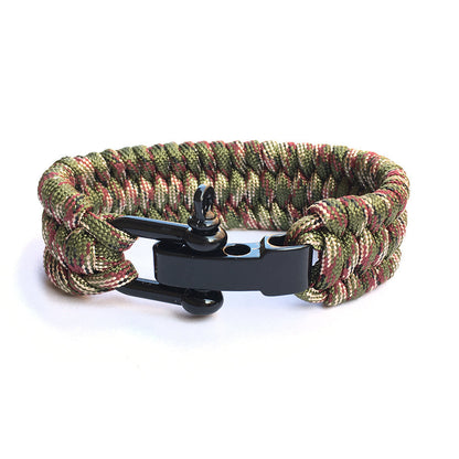 Outdoor Mountaineering Camping Emergency Seven-core Parachute Cord Woven Bracelet 298aeb46 a881 40f4 b241 4dbc3112a1c1