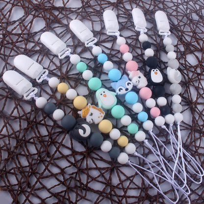 Baby silicone nipple chain clip 299016843840