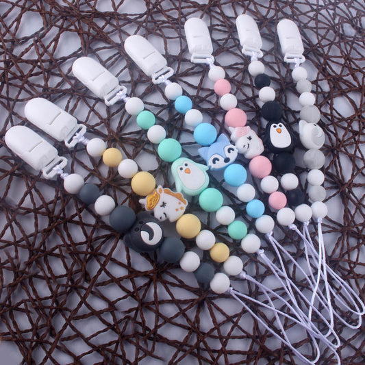 Baby silicone nipple chain clip 299016843840