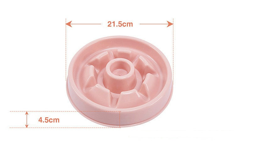Plastic Pet Dogs And Cats Choke Prevention Slow Food Bowl 2993432660214