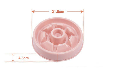 Plastic Pet Dogs And Cats Choke Prevention Slow Food Bowl 2993432660214