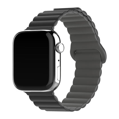 Two-color Silicone Magnetic Back Ring Buckle Watch Band 299ab71a 7a85 4fdb 9304 d11f0729292d