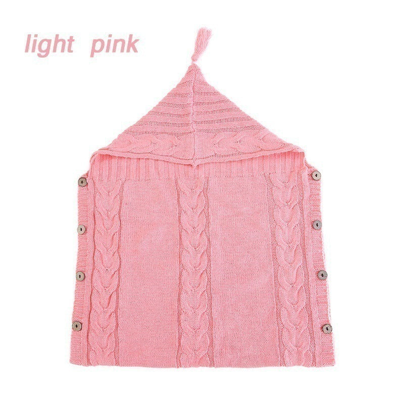 Infant Baby Tassel Ca P Sleeping Bag Sweater Wooden Button Hooded Sleeping Bag 299e491a a942 4fb8 a011 58648afe366e