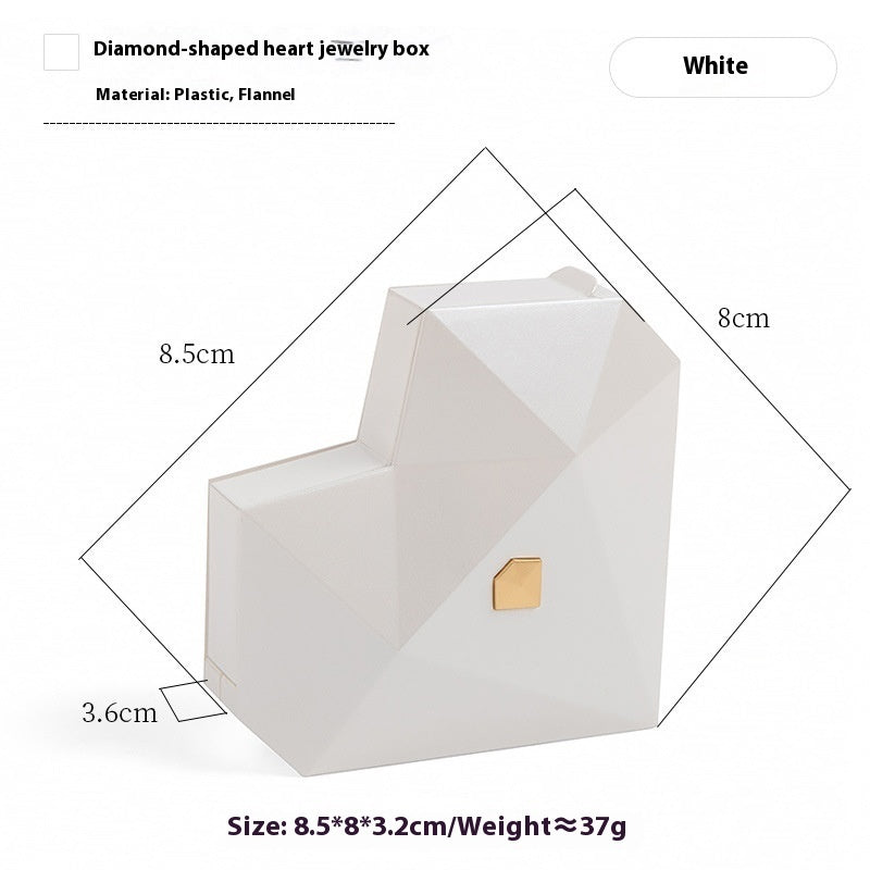 Simple Heart-shaped Diamond Surface Jewelry Storage Packaging Box 29a58cf5 a1dc 4ad3 9beb 2e00ac82787f trans