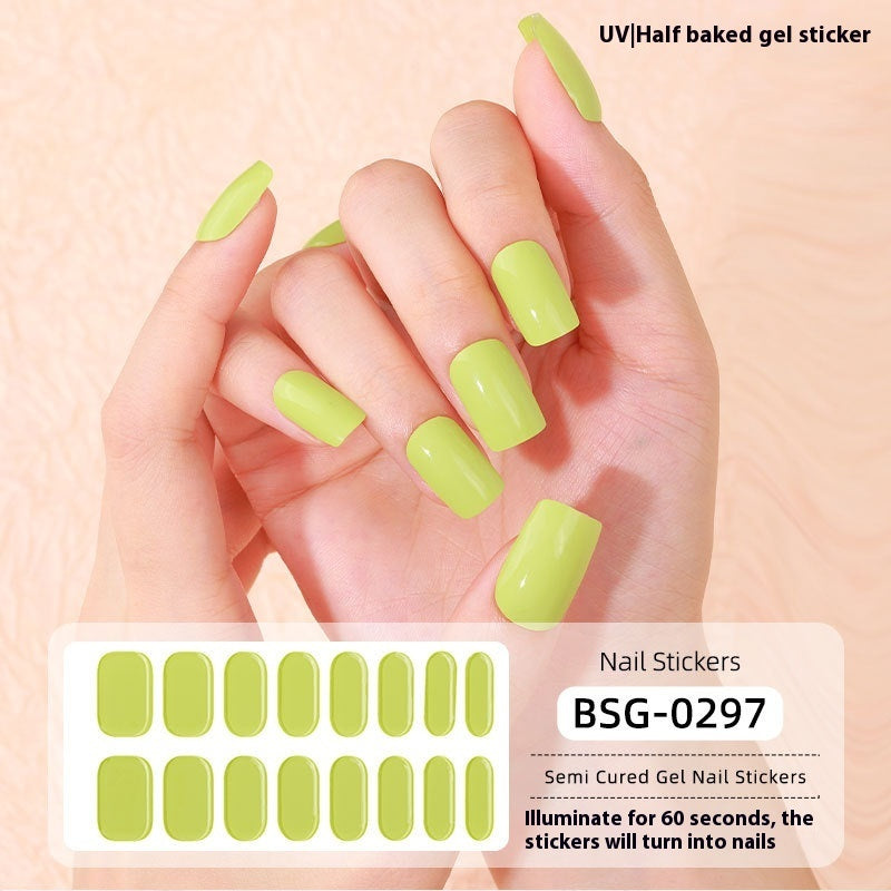 Pure Color UV Gel Nail Sticker Semi-curing Gel Nail Stickers Heating Lamp 29a9fd89 f1dc 499f bdcd 0eed299c71f8 trans