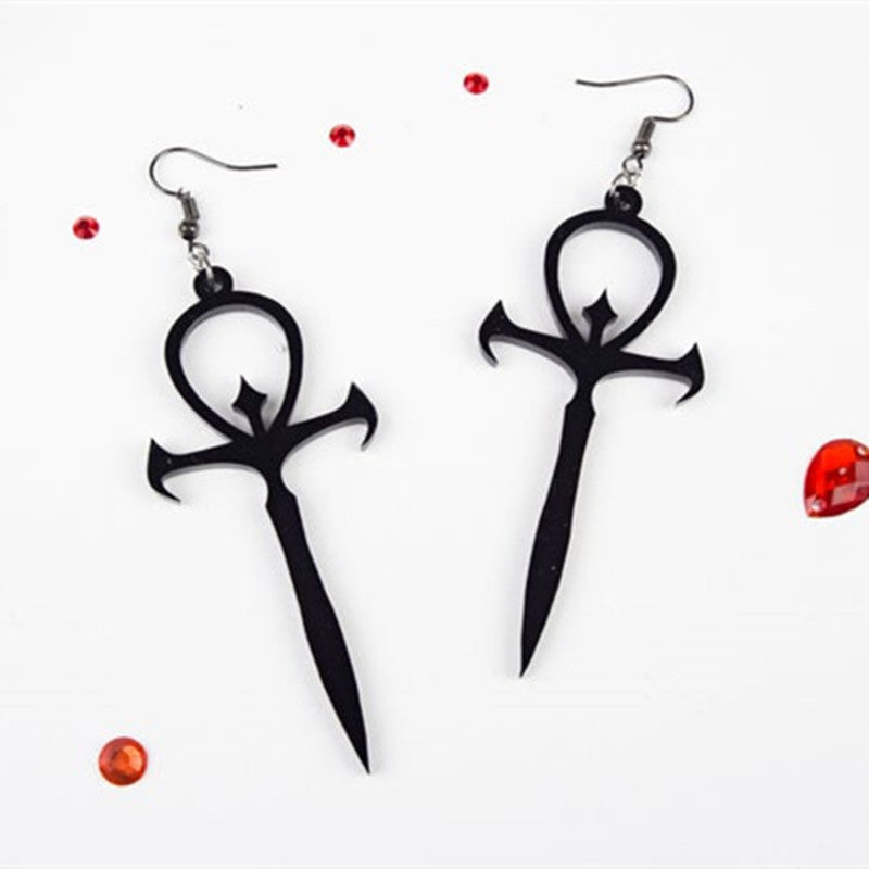 New Gothic Vampire Emblem Pendant Necklace Earrings 29acbbca fa28 469e aeea ff8e246d4bb0