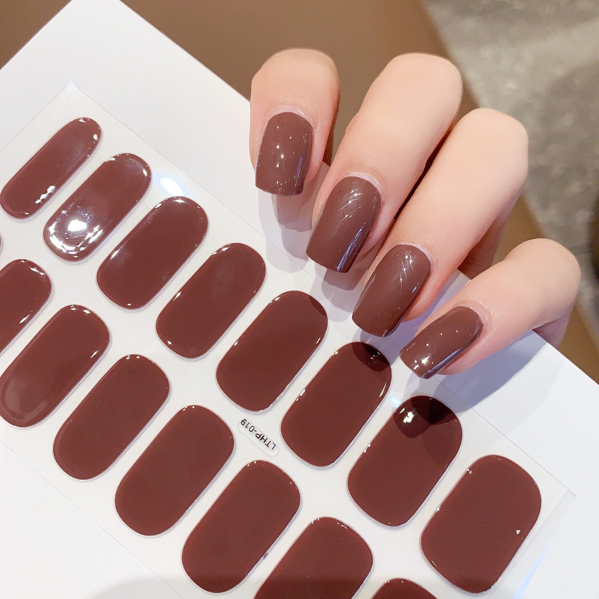 Waterproof And Durable Second Generation Semi-cured UV Nail Beauty Stickers 29b9e12b c50e 4a4b 8702 676762b4be59