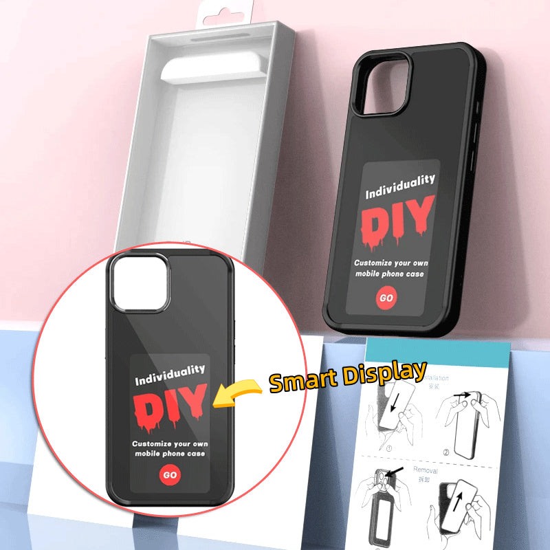 E-ink Screen Phone Case Unlimited Screen Projection Personalized Phone Cover Battery Free New Designer Luxury Phone Case 29db