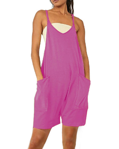 Women's Casual Zipper Pocket Jumpsuit Overalls 29de2345 c6f5 40b5 81fb 893cc3aa4afb