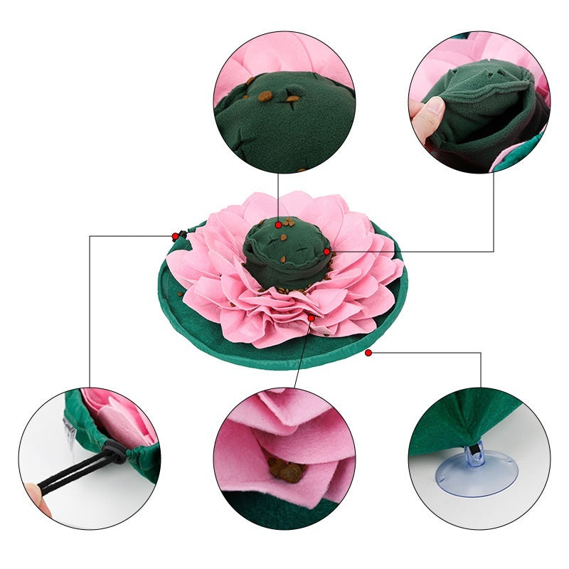 Pet Lotus Sniffing Pad Hides Food And Slow Food Training Dog Toys Consume Physical Energy And Play Supplies 29e3ecb1 9bf6 422