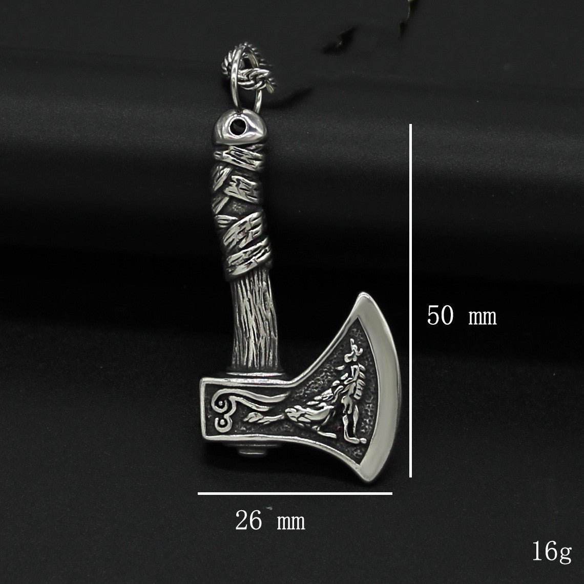 Double Sided Axe Necklace Odin Legend Titanium Steel Chain 29f4bbf4 16fb 4c47 967d 65dbe935cab6