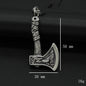 Double Sided Axe Necklace Odin Legend Titanium Steel Chain 29f4bbf4 16fb 4c47 967d 65dbe935cab6
