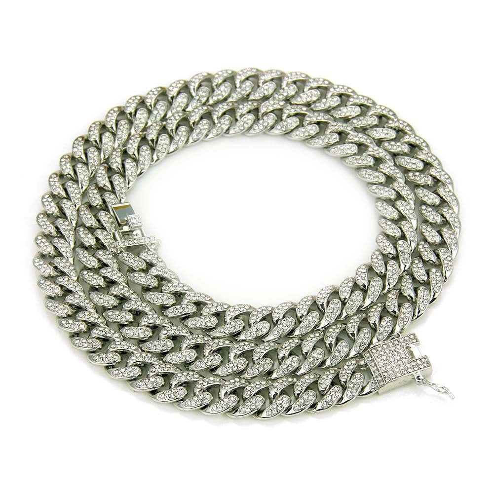 Full Rhinestone Cuban Bracelet Hiphop Men's Fashion 2a196916 1fc4 4700 8339 92c303c9e5b7