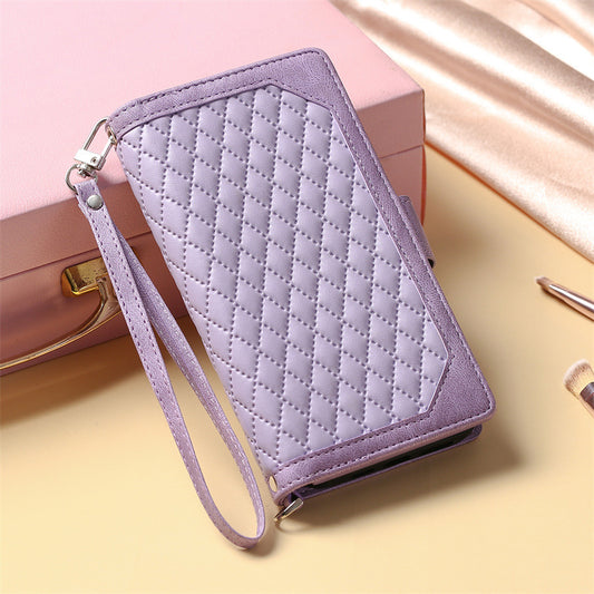 Crossbody Plaid Multi-functional Zipper Bag Mobile Phone Case 2a23d8cd e6df 4efb 95bf b924e39aaecc