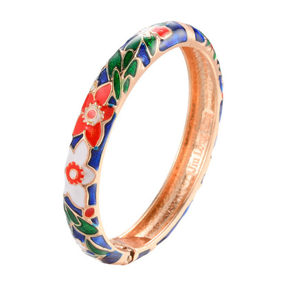 Blue Vintage Carved Flower Bracelet 2a2d383d a0a8 46b8 b54c 9c58e5efdcb6