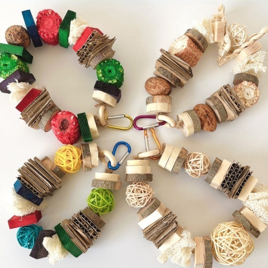 Colorful Wooden Hanging String Rabbit Hamster Molar Vine Bal Parrot Toys 2a5c6ca0 a10c 4b9a 9f18 f255f70e35c5 fine