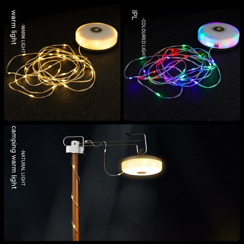 Multifunctional Camping Lantern Rechargeable Outdoor Tent Seven-color Atmosphere String 2a6e239a fccc 40ab 9908 b7f539ba52e9 