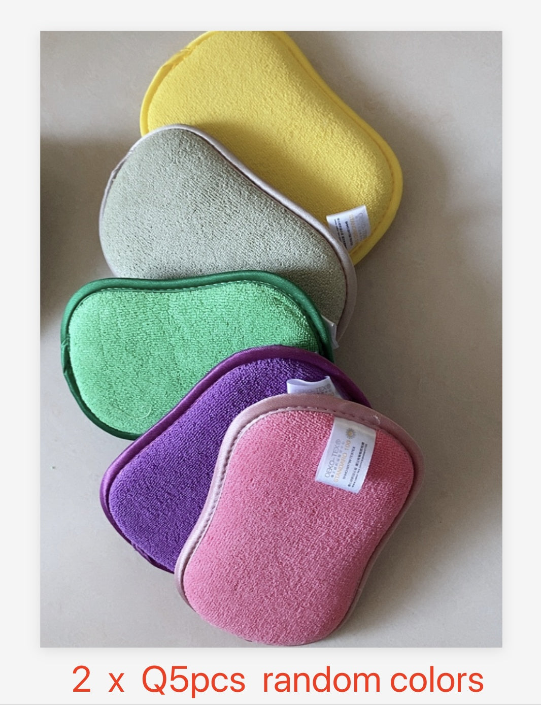 Magic Microfiber Dual Action Scrubbing Cleaning Sponge 2a707590 d873 4601 8af3 0729982216a8
