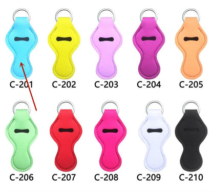 Lipstick Case Keychain Neoprene Lipstick Protective Cover Outdoor Portable Lipstick Pendant Keychain 2a80bbbc fb08 4102 816a 