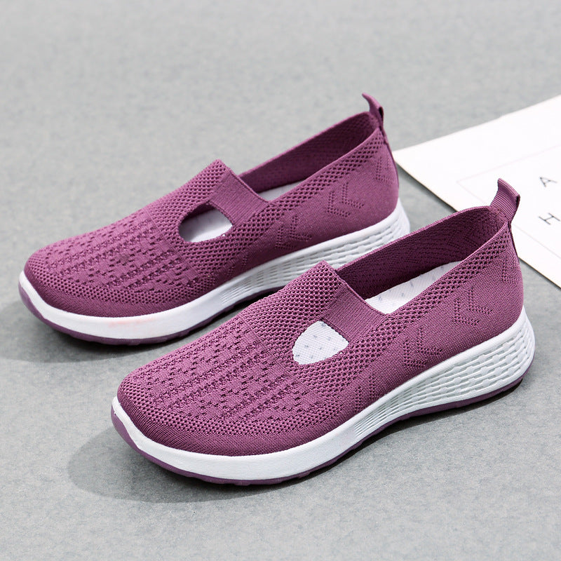 Old Beijing Cloth Shoes Women's Shallow Mouth Mesh Breathable Non-slip Soft Bottom Slip-on Women's Shoes 2a891b9b ccff 425c 9