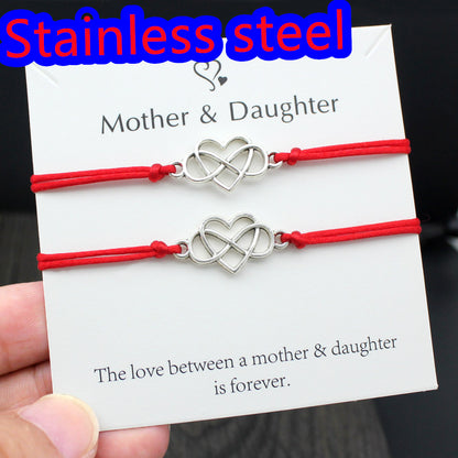 Heart Shaped Wax Wire Braided Bracelet 2a8b98fc 598d 420b 93cb fb1c2f2c106b