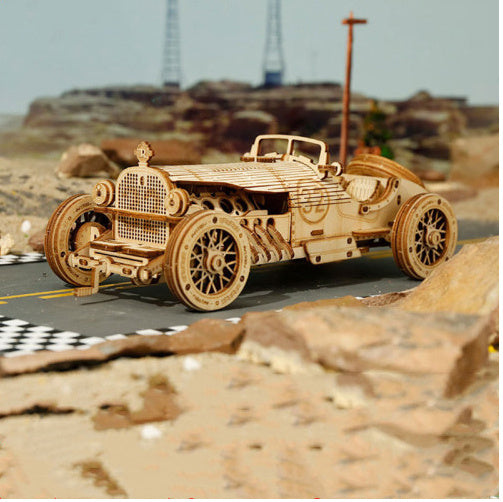 3D Wooden Puzzle Train Model DIY Wooden Train Toy Mechanical Train Model Kit Assembly Model Home Decoration Crafts - HD Wireless Product #17