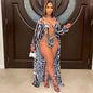 Fashion Ladies Print Cape Swimsuit 2pcs 2a9c8868 0bd4 430d a218 3ecd0339f010