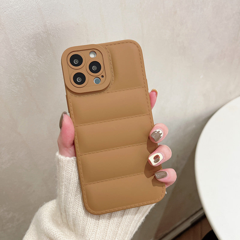 Fashion Solid Color Down Jacket Phone Case 2a9cb3ba 4454 45f1 be8a ea152d32c324