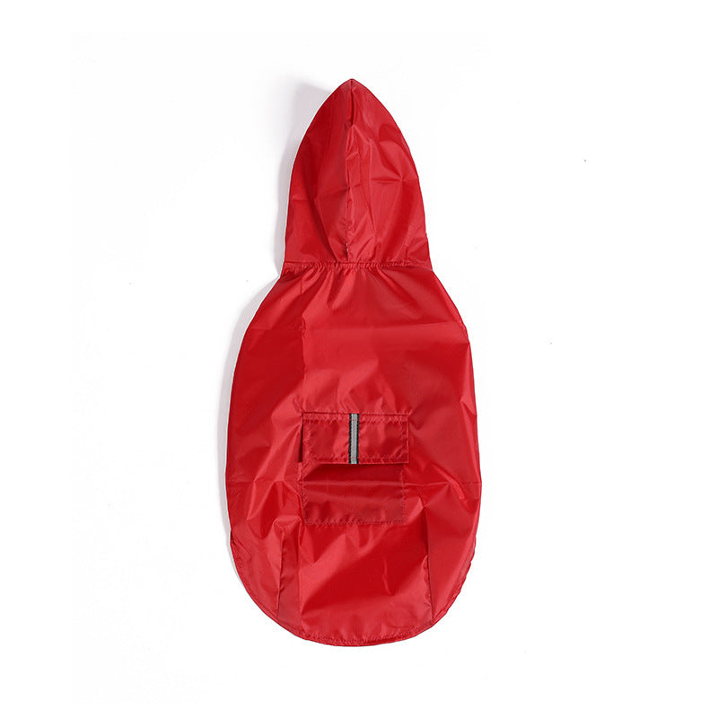 Reflective Large Dog Clothes Windproof When Going Out Hooded Raincoat 2aa45d33 e5dd 4c54 94e0 05cdd74bfa63