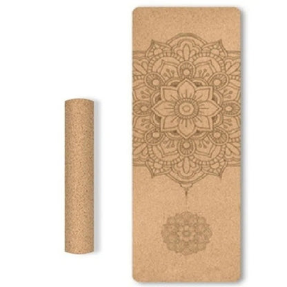 Portable Cork Yoga Non-Slip Exercise Mat Composite Environmentally Friendly TPE 2aacf1e5 df8c 455f aad1 3e13509180e5