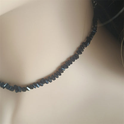 European And American Hand-woven Beads Black Love Crystal Necklace Female Korean Style 2ab1f4a2 0480 467b 8f6b 104c11ec4c85