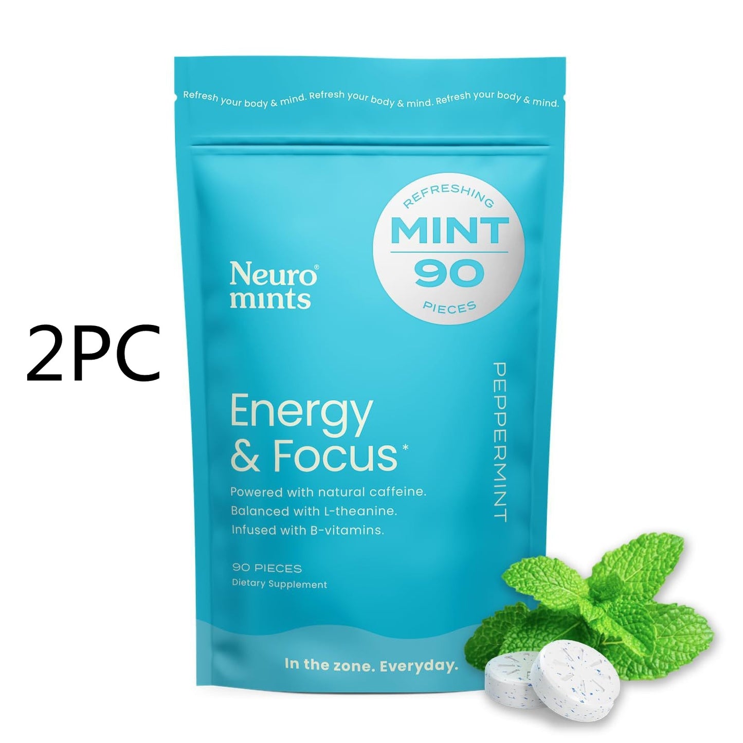 NeuroGum Energy Caffeine Mins, Caffeine Mint Supplement-90 Pieces 2ac22c7a 6e62 4c4a a056 5012fa72154b