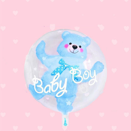 24-inch Transparent Bounce Ball Birthday Party Layout Supplies Balloon - HD Wireless Product #1