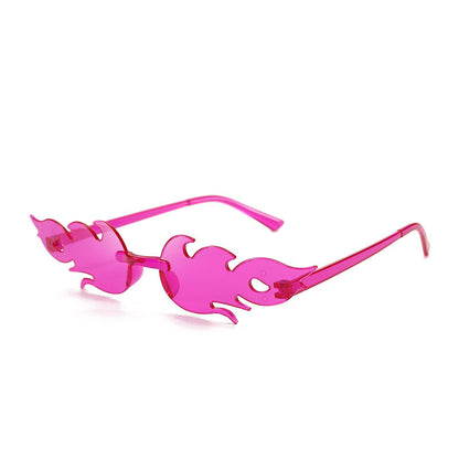 Flame Sunglasses Frameless Personality Colorful 2ae94543 1504 484f 88e4 94de15ba74a5