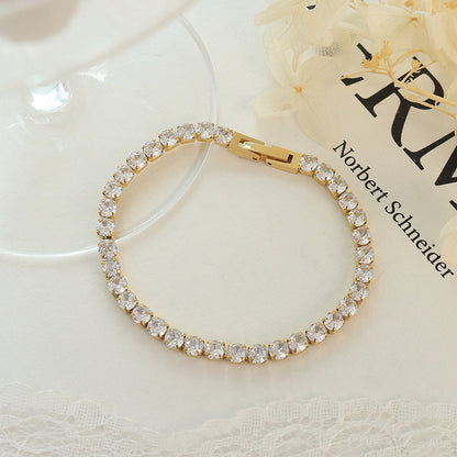 Ins Cold Style Affordable Luxury Fashion Full Rhinestone Zircon Element Titanium Steel Bracelet 2afcf805 511b 464e a53f a8d10