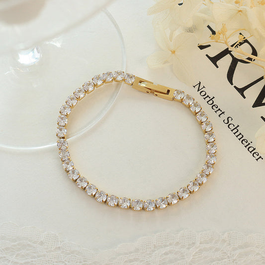 Ins Cold Style Affordable Luxury Fashion Full Rhinestone Zircon Element Titanium Steel Bracelet 2afcf805 511b 464e a53f a8d10