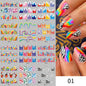 New European And American Feng Shui Print Line Flower Nail Stickers 2b067ecf fad9 402a 9b31 c6919efce981
