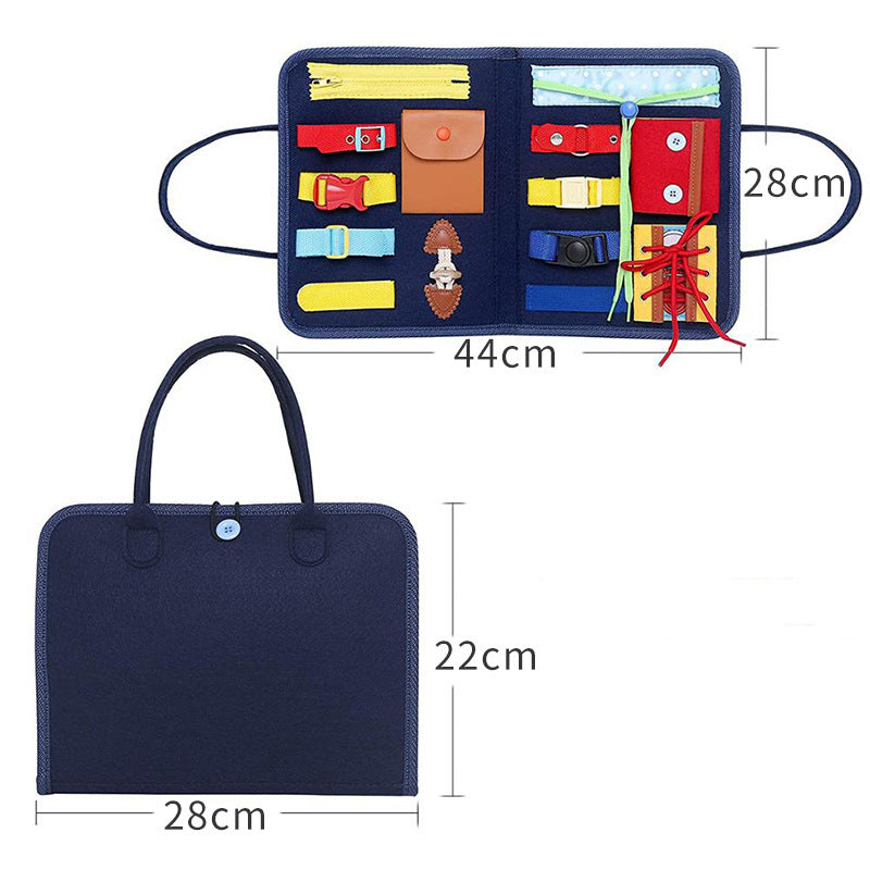 New Busy Book Children's Busy Board Dressing And Buttoning Learning Baby Early Education Preschool Sensory Learning Toy 2b090